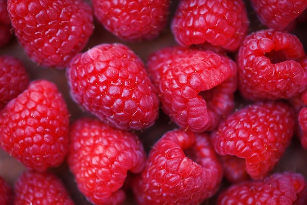 Vollbild von Himbeeren