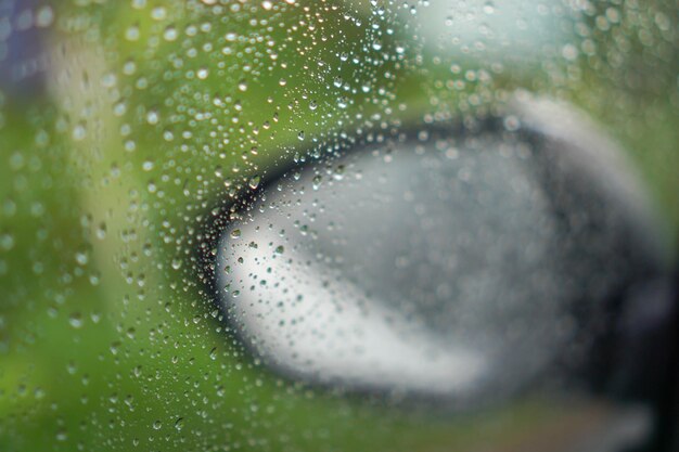 Foto vollbild von nassem glas