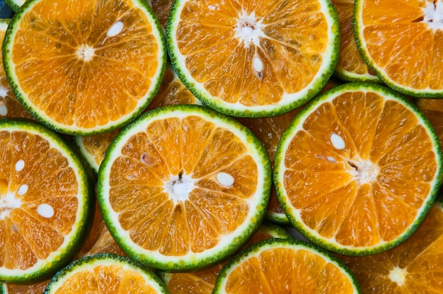 Vollbild von Orangenfrüchten
