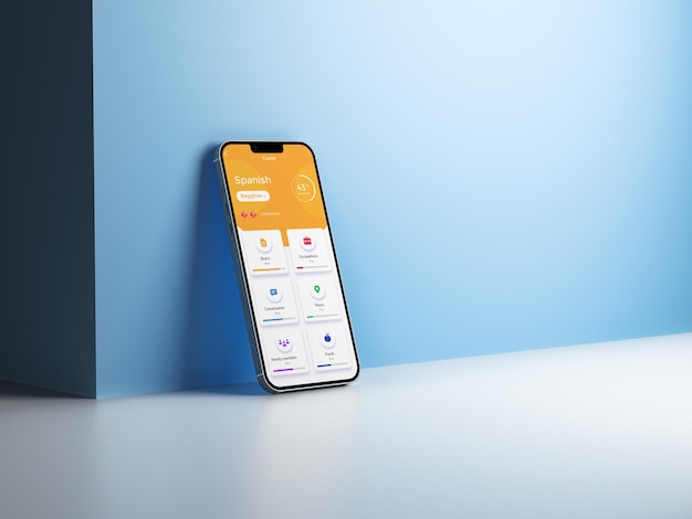 Vollbildschirm-iPhone-Mockup-Design
