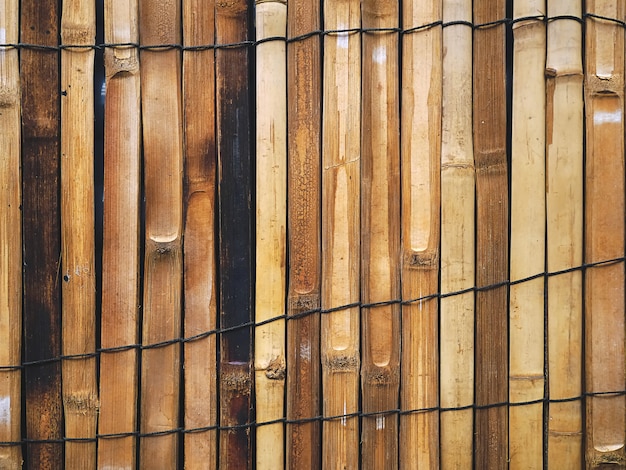 Foto voller rahmen-hintergrund des orientalischen art-bambuszauns