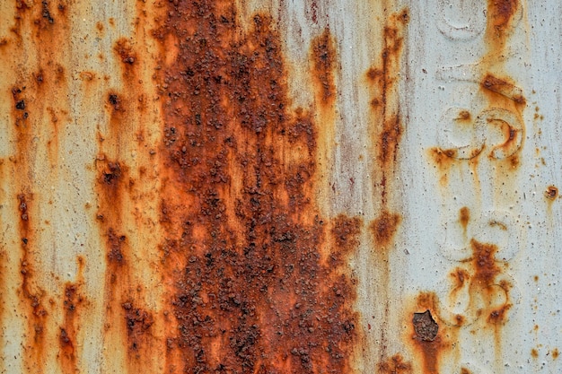 Foto vollformat-aufnahme aus rostigem metall