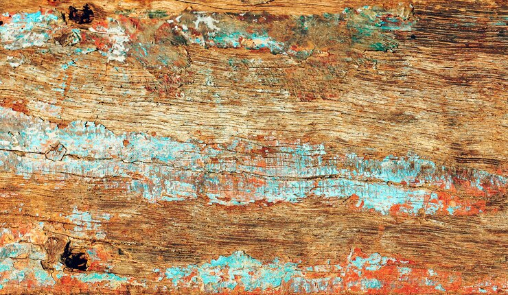Foto vollformat-aufnahme aus verwittertem holz
