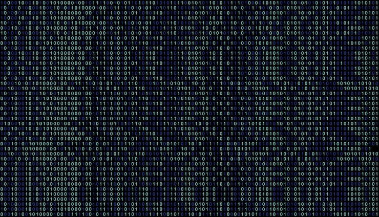 Foto vollformat-aufnahme von binärcode