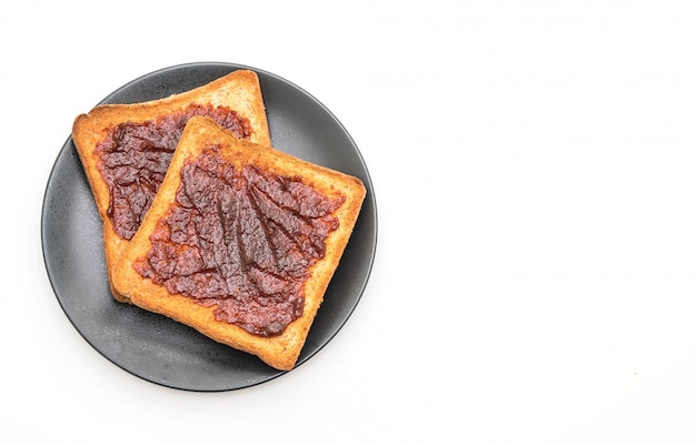 Vollkornbrot Toast mit Chilipaste