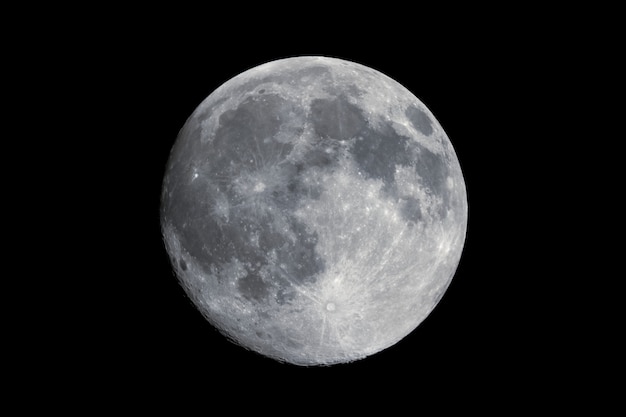 Vollmond mit Teleskop gesehen