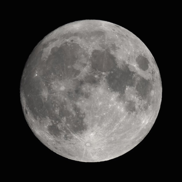 Foto vollmond mit teleskop gesehen