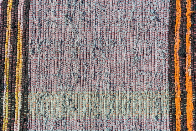 Foto vollrahmenschuss aus gewebtem baumwollgewebe