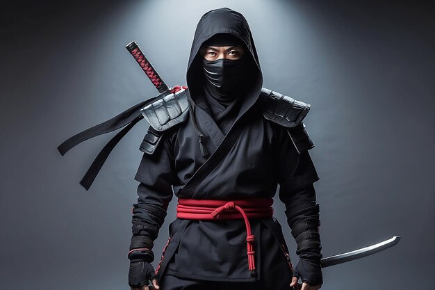 Foto vollständige ninja-ausrüstung