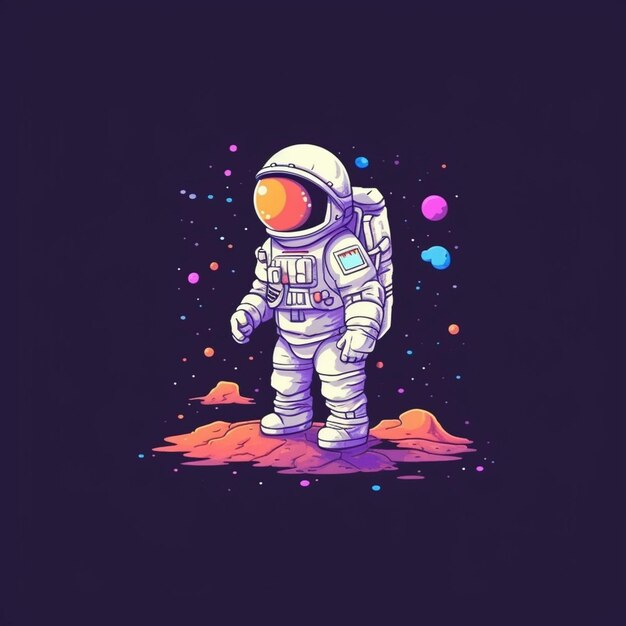 Vollzeit-Astronaut im Raumanzug