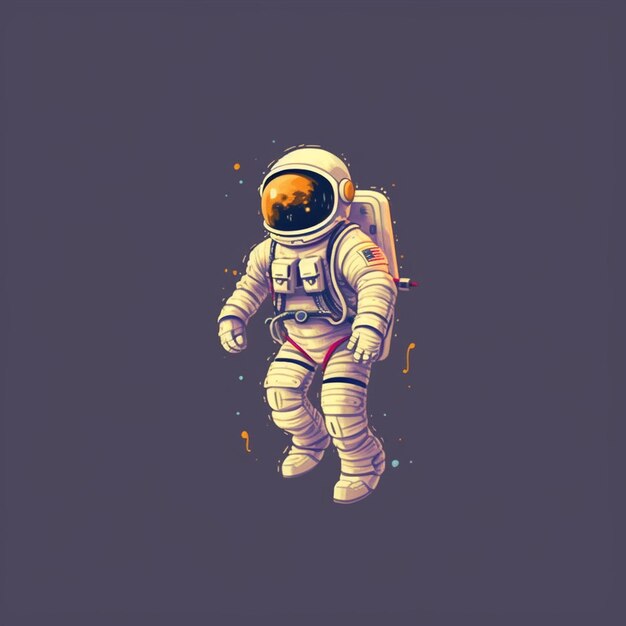 Vollzeit-Astronaut im Raumanzug