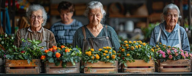 Voluntariado en un centro comunitario local para personas mayores