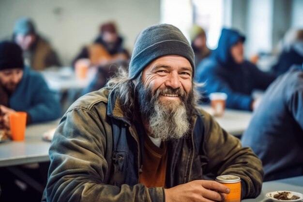 Los voluntarios altruistas traen alegría a los sin techo