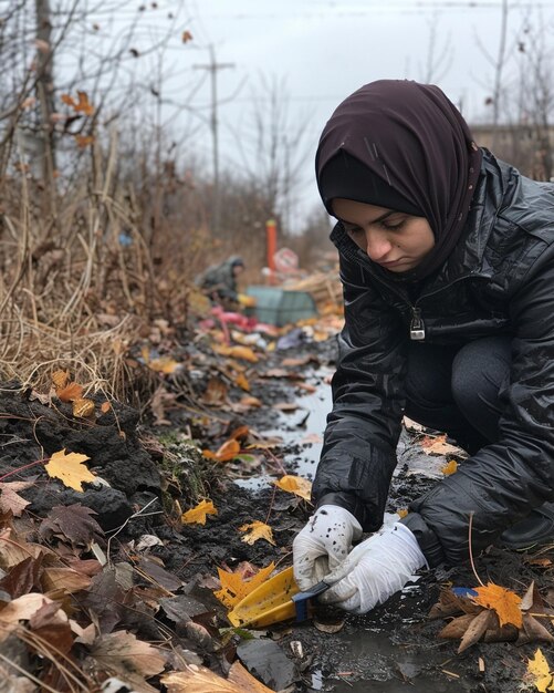 Foto voluntários de um projeto de serviço comunitário