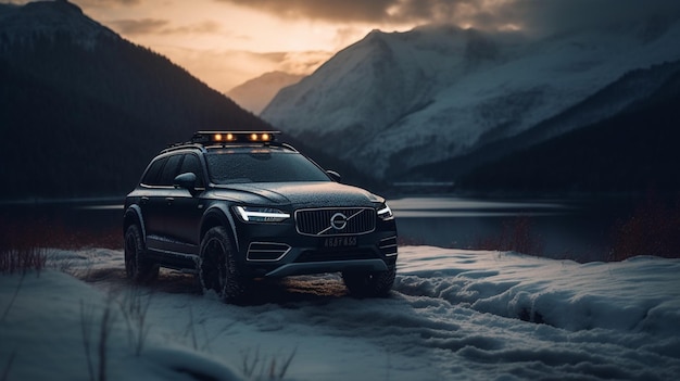 Volvo XC60 Auto im Schnee