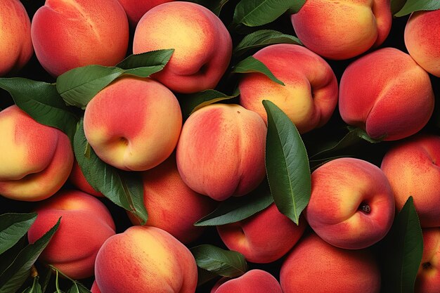 Vom Obstgarten zum Tisch Die süße Reise der Pfirsiche, die die Essenz des Sonnenscheins genießen