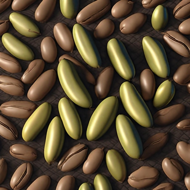 Foto von kakaobohnen zu schokoladenträumen