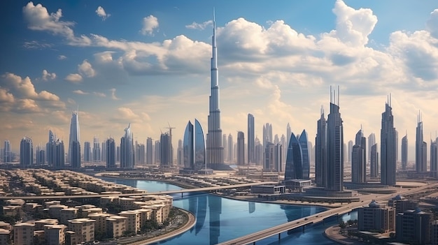 Von KI generierte Gebäude in Dubai
