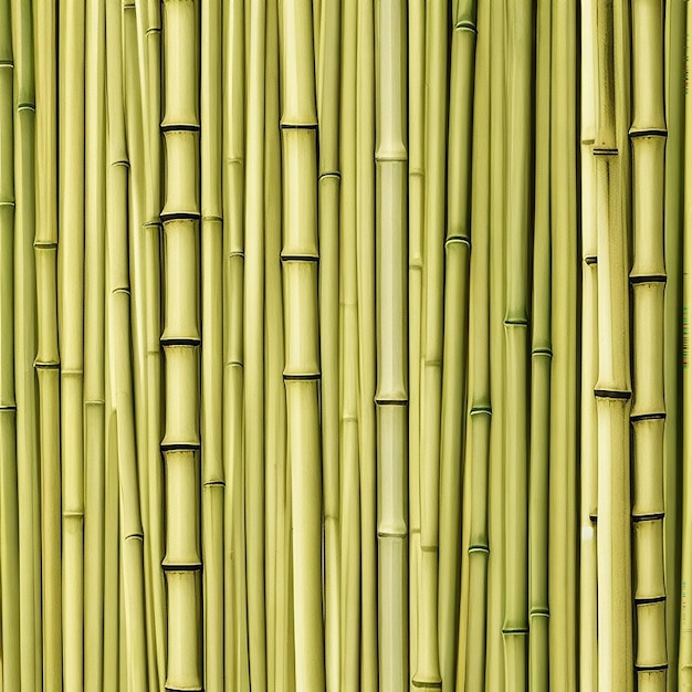 Von KI generierter Bambuszaunhintergrund