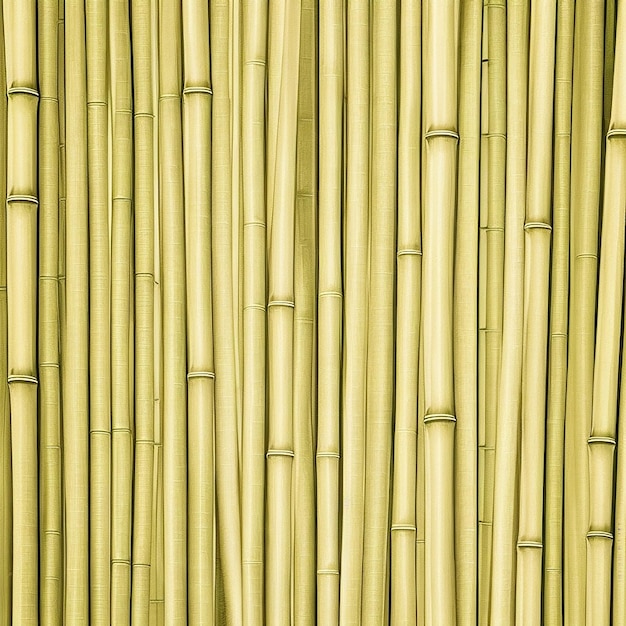 Foto von ki generierter bambuszaunhintergrund