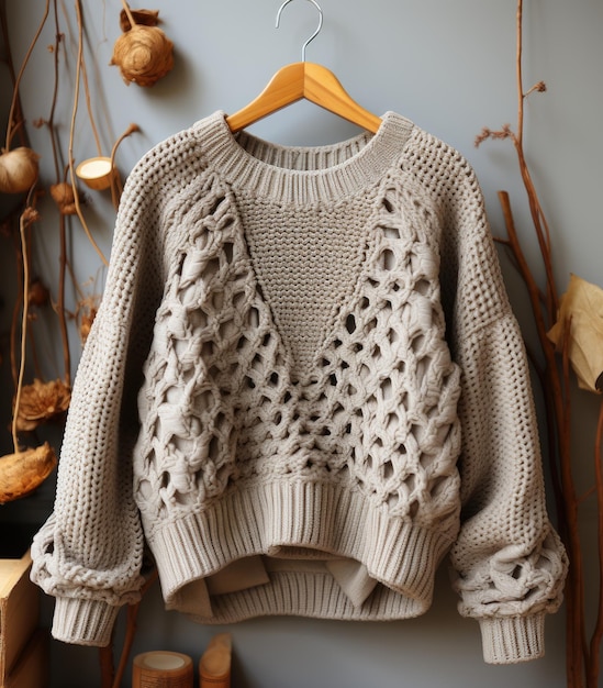 Von KI generierter Strickpullover