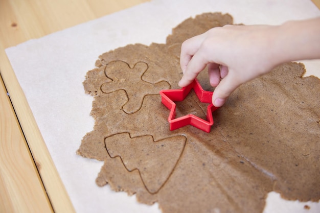 Vorbereitung zum Backen eines festlichen Cupcakes