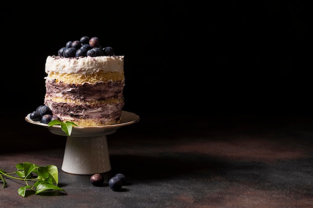 Vorderansicht des köstlichen Kuchenkonzepts