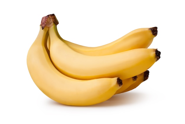 Vorderansicht eines Bündels von Bananen