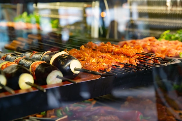 Vorderansicht, türkisches Essen Kebab