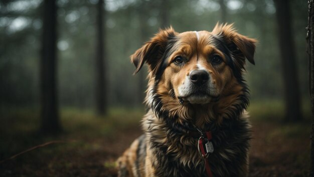 Vorderseite des Hundes