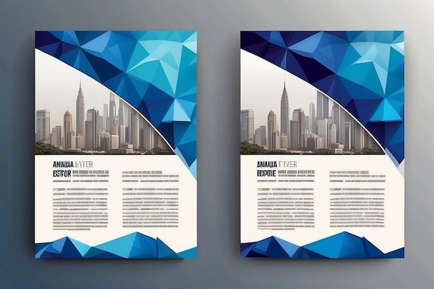 Vorlage der Broschüre, Cover-Design, Jahresbericht