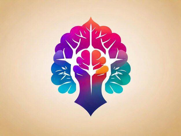 Vorlage für das Gradient-Logo für psychische Gesundheit