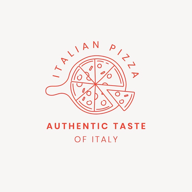 Vorlage für das italienische Pizza-Logo