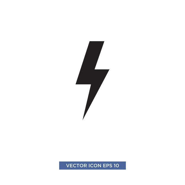 Vorlage für die Darstellung von Thunderbolt-Symbolvektoren