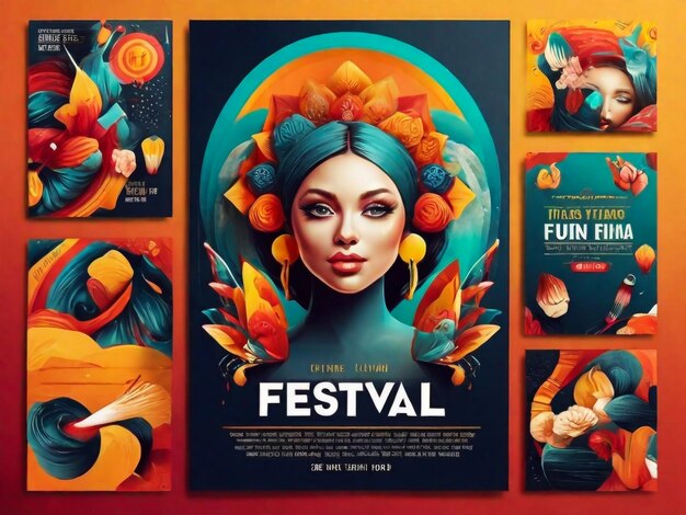 Vorlage für die Gestaltung von Festivalplakaten