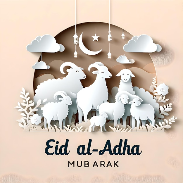 Vorlage für Eid al-Adha Mubarak