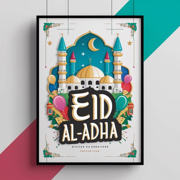 Foto vorlage für eid al adha poster-design