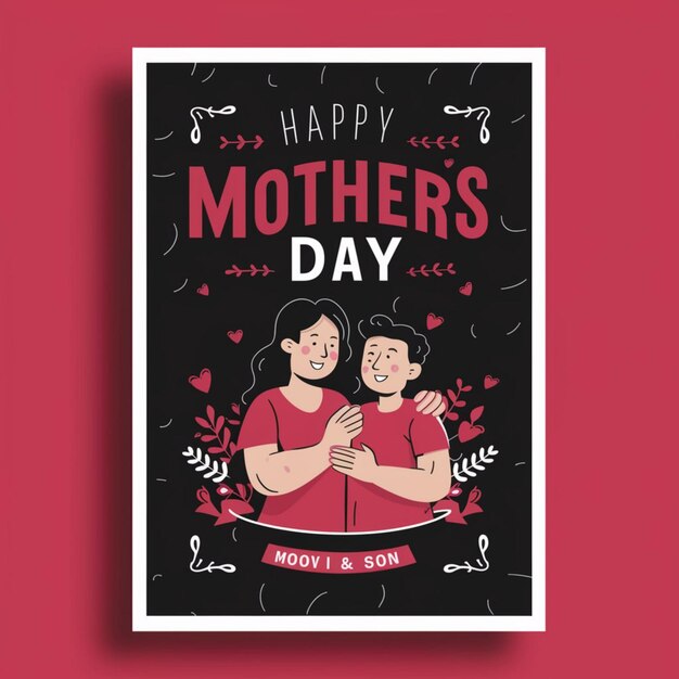 Foto vorlage für eine poster-design für den tag der mütter