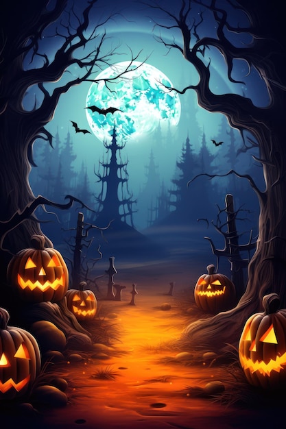 Vorlage für Halloween-Poster