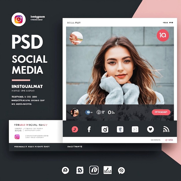 Vorlage für Instagram-Posts für soziale Medien