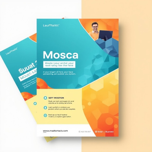Vorlage für Mosaik-Geschäftsflyer