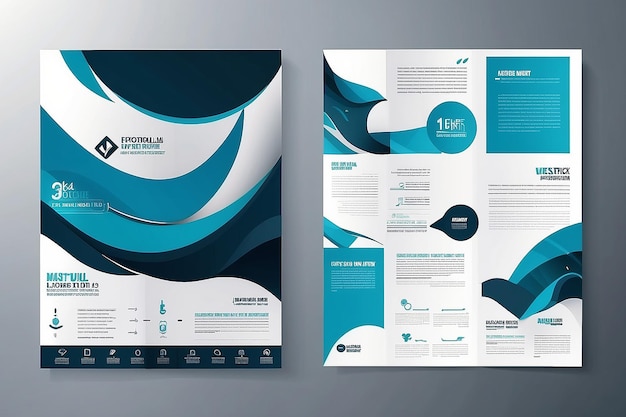 Vorlage-Vektor-Design für Broschüre Jahresbericht Zeitschrift Poster Unternehmenspräsentation Portfolio Flyer