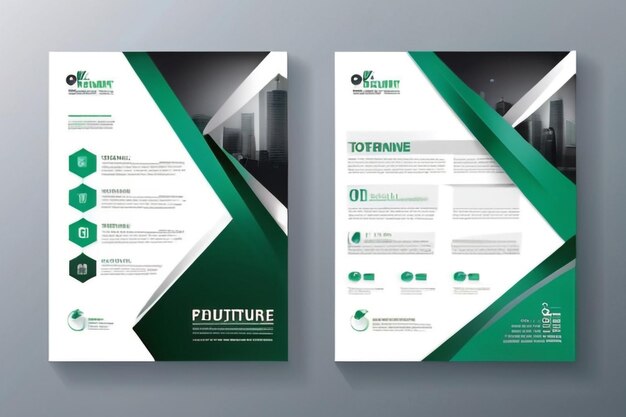 Vorlage-Vektor-Design für Broschüre Jahresbericht Zeitschrift Poster Unternehmenspräsentation