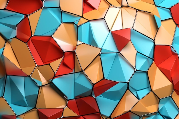 Voronoi blockiert Muster-Textur-Hintergrund