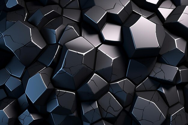 Foto voronoi blockiert muster-textur-hintergrund