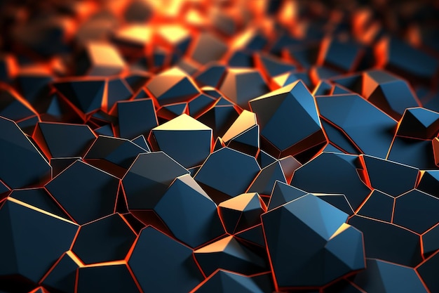 Foto voronoi blockiert muster-textur-hintergrund