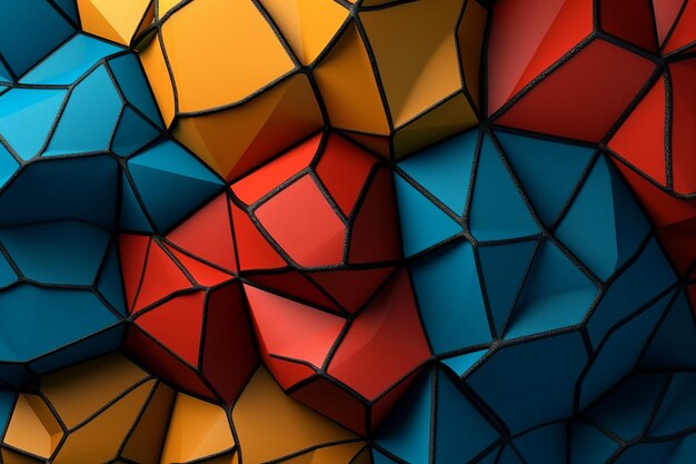 Voronoi Blocks Pattern Fundo de textura