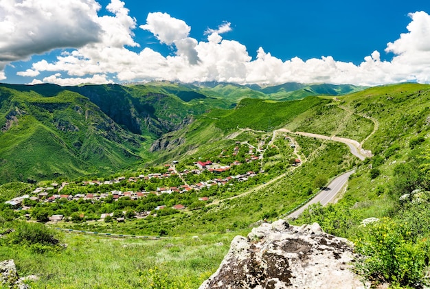 Vorotan-Flussschlucht bei Halidzor in Armenien