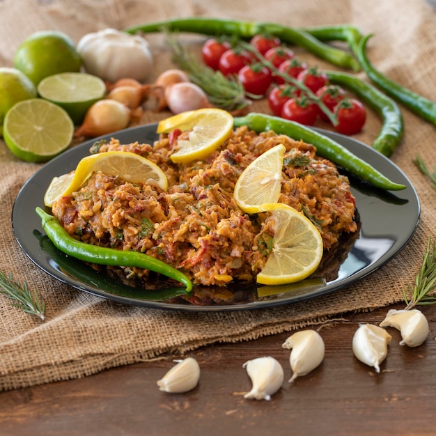 Vorspeise gesunde mahlzeiten tomate pfeffer knoblauch türkische küche essen