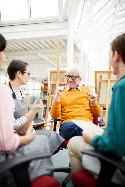 Vortrag in der Kunstschule